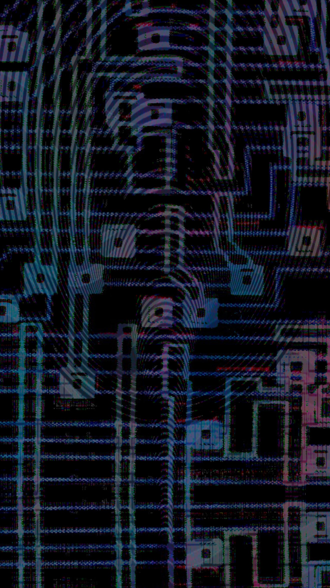 Trippy Circuit Board Grip