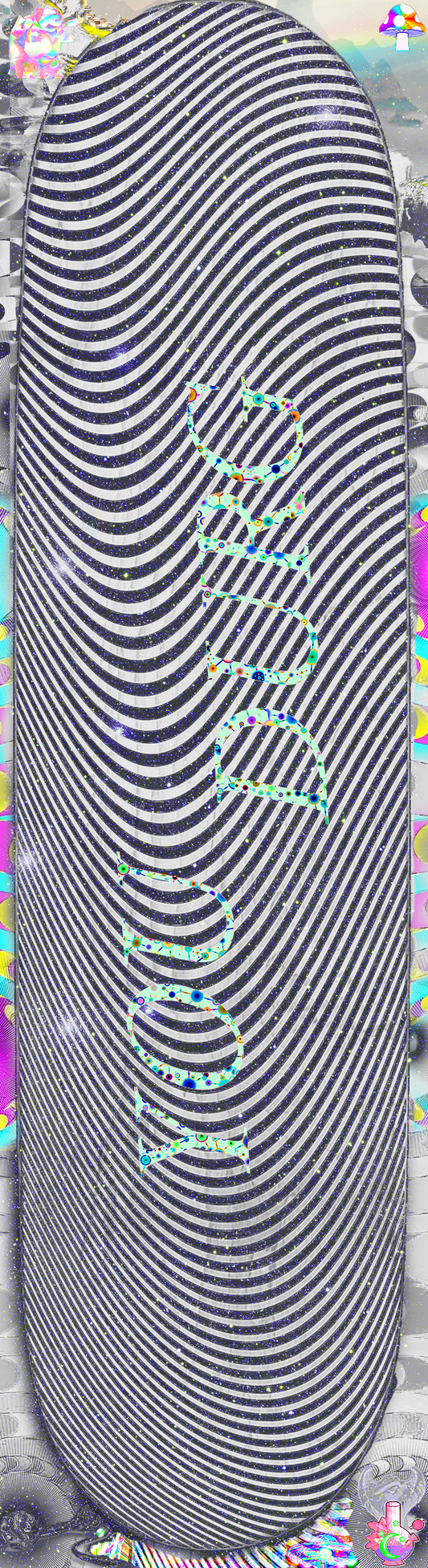 You Durg Black and White Swirl