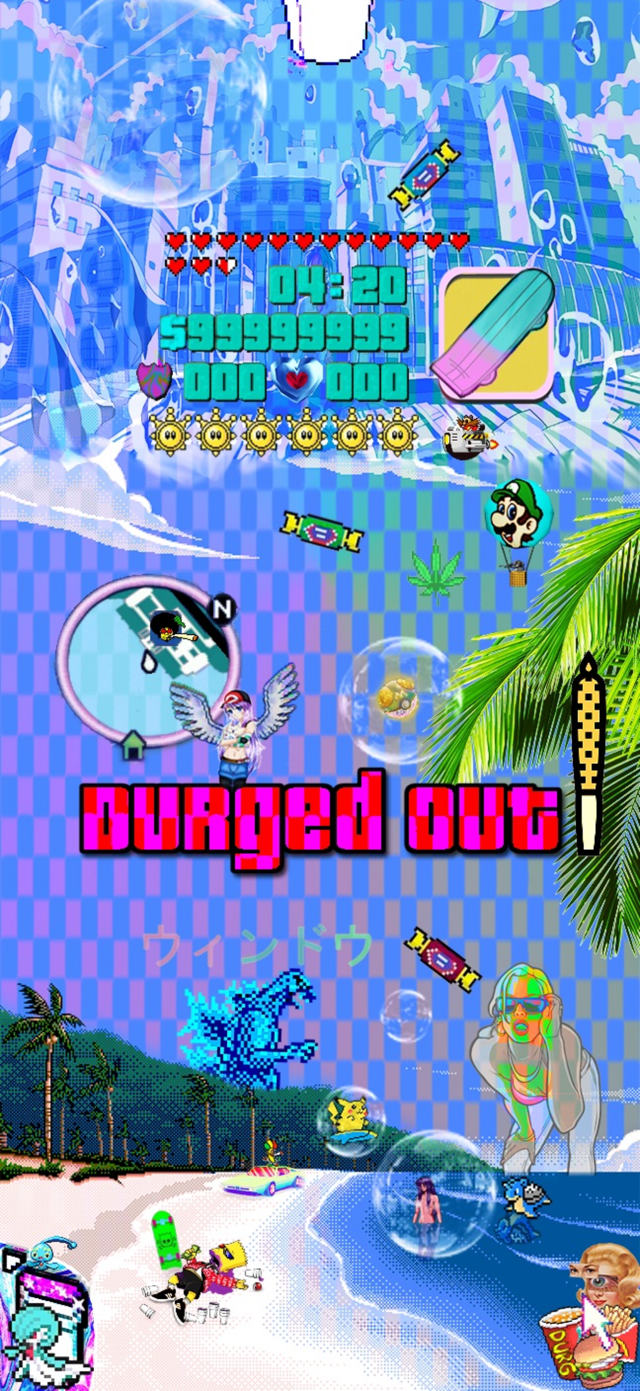 Durged Out on da Beach