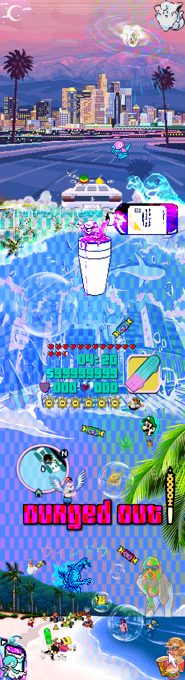 Durged Out on da Beach