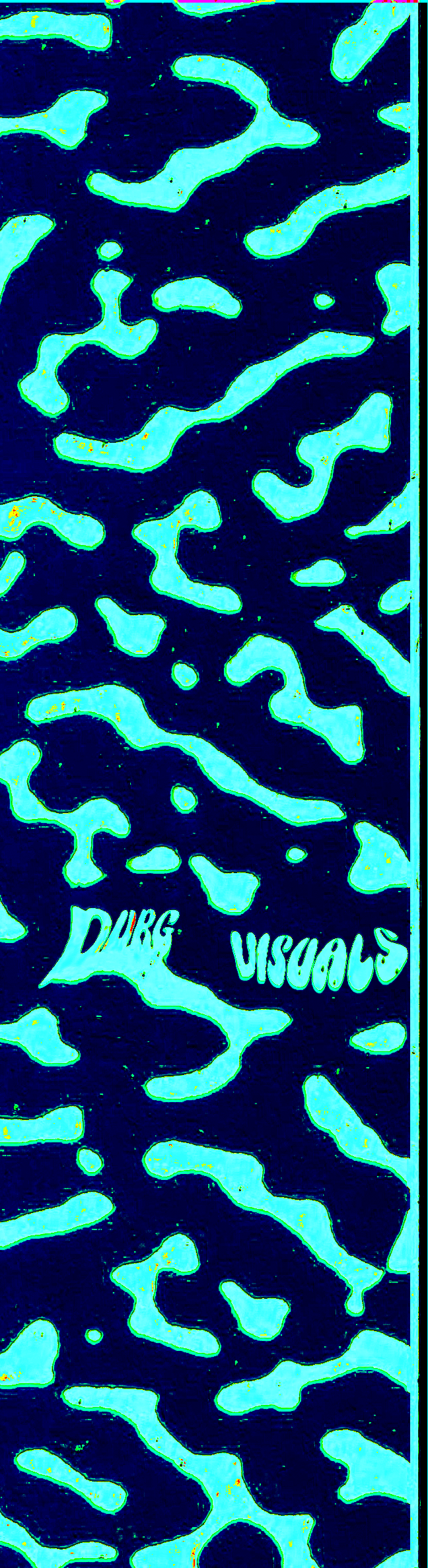 80’s Retro Print Teal Blue Grip