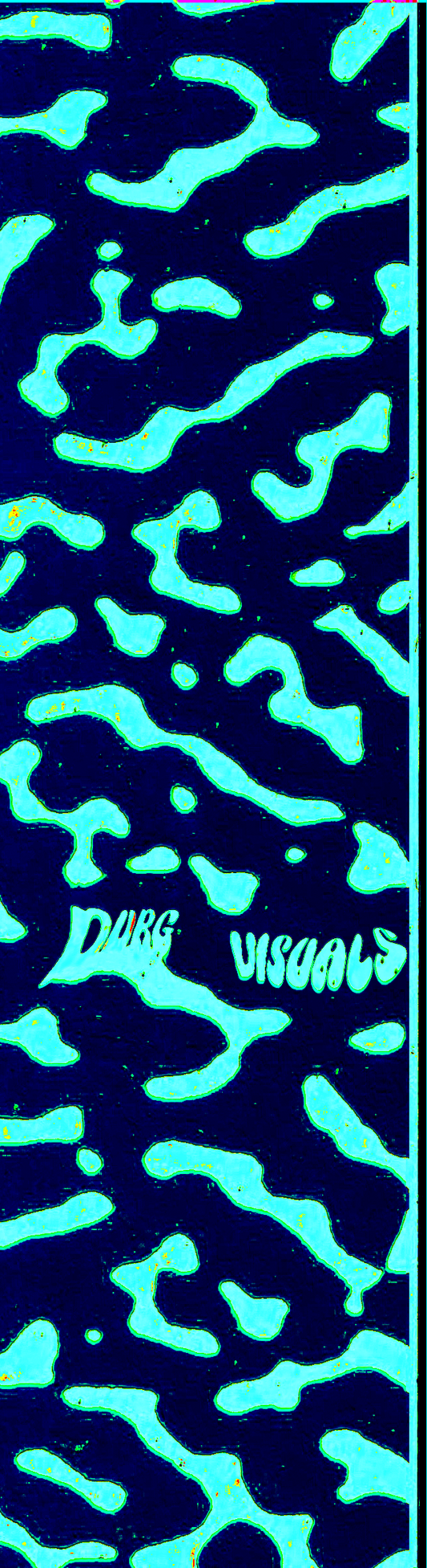 80’s Retro Print Teal Blue Grip