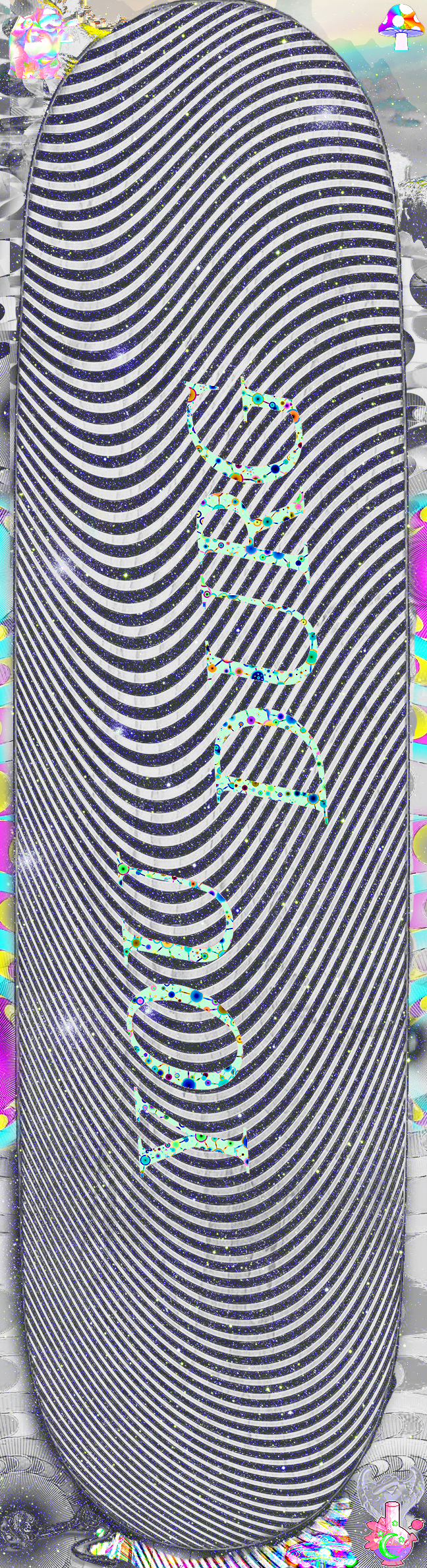 You Durg Black and White Swirl