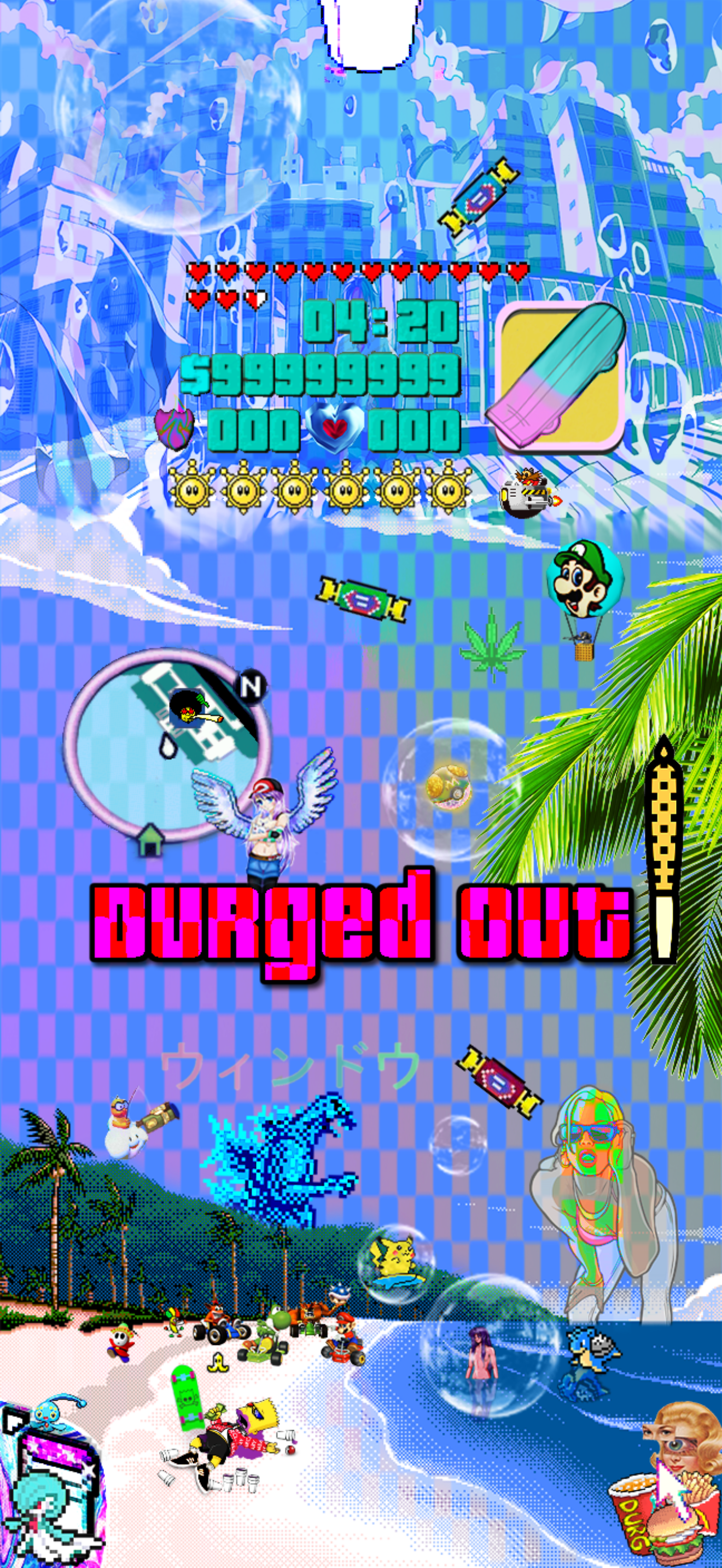 Durged Out on da Beach